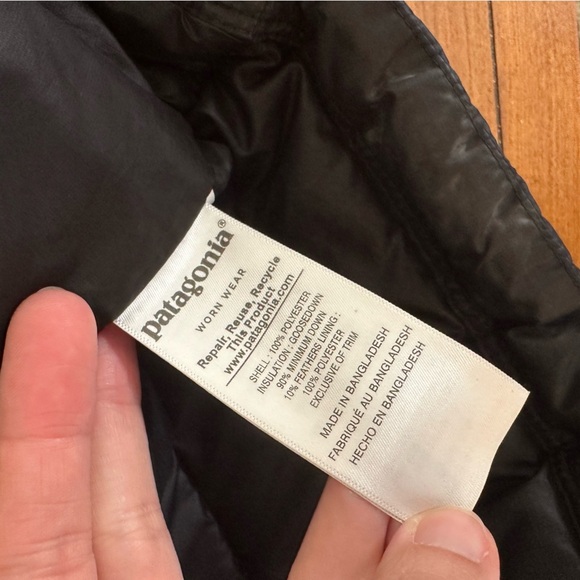 Patagonia Down Sweater Jacket Women’s XS Black 800 Fill Goose Down - Picture 6 of 6